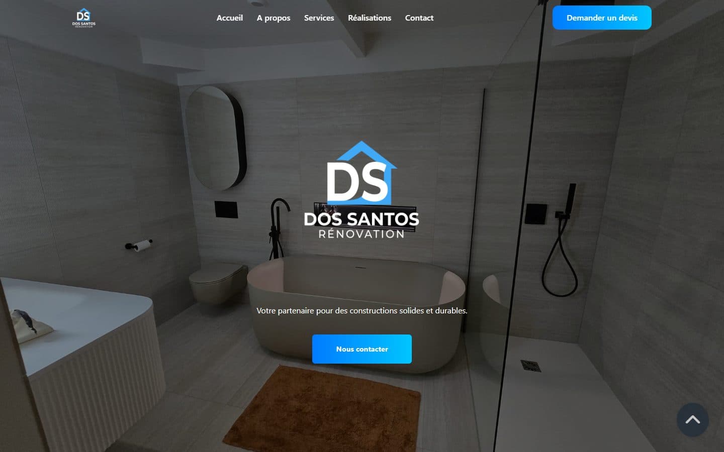 Aperçu du projet — Site vitrine et identité pour une entreprise du bâtiment