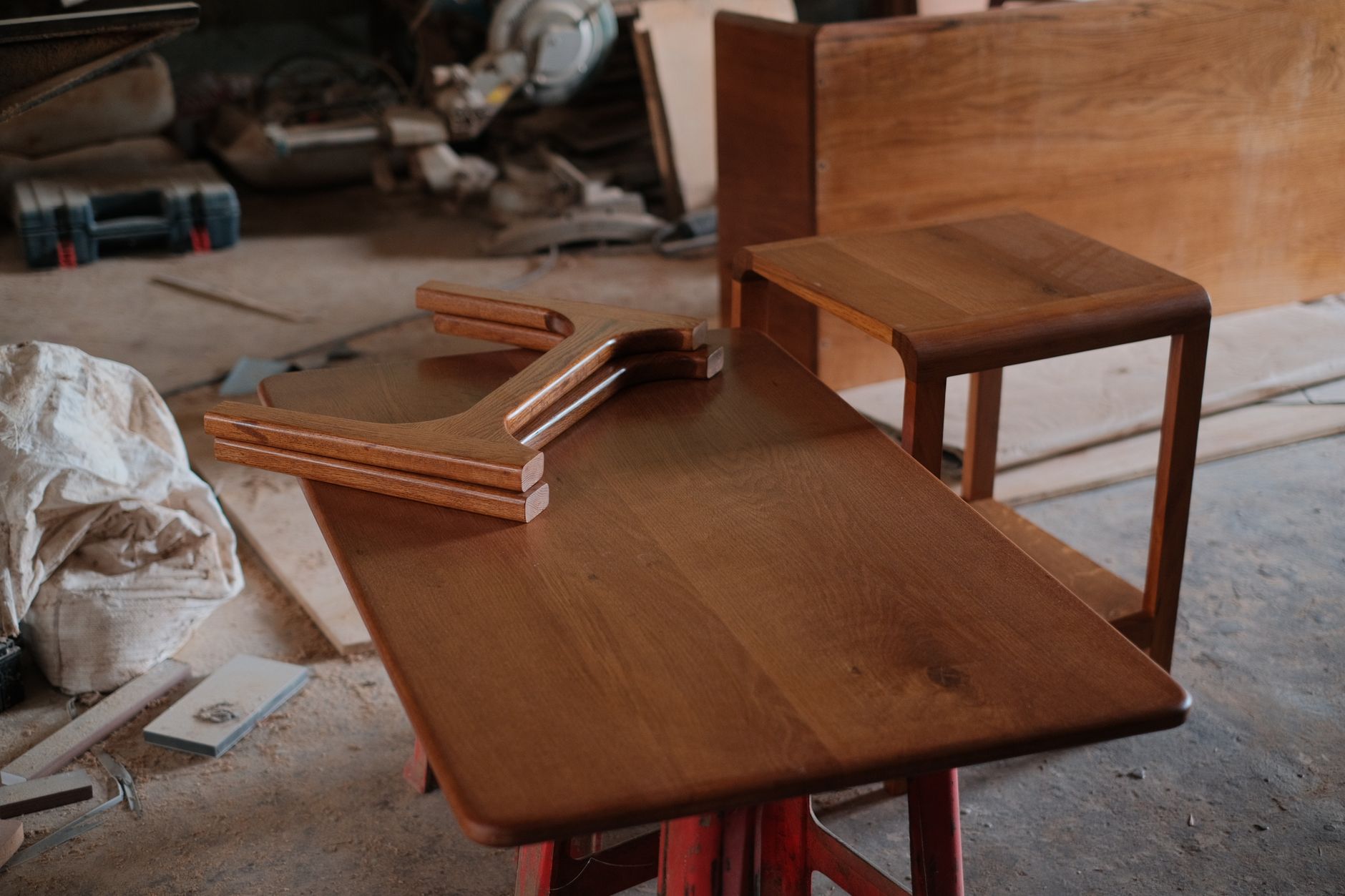 Meuble en chêne massif fabriqué sur mesure