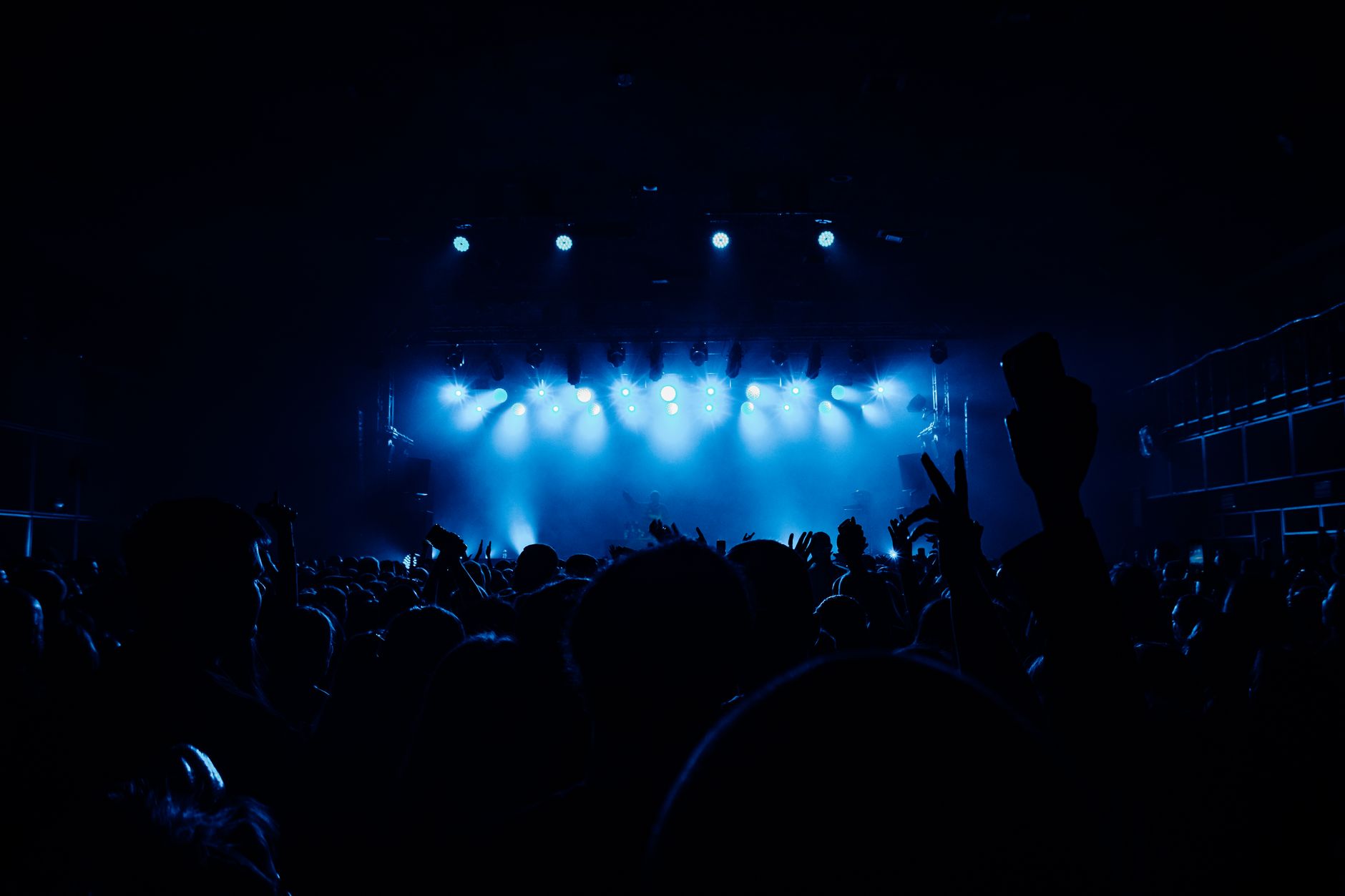 Concert, lumières de scène