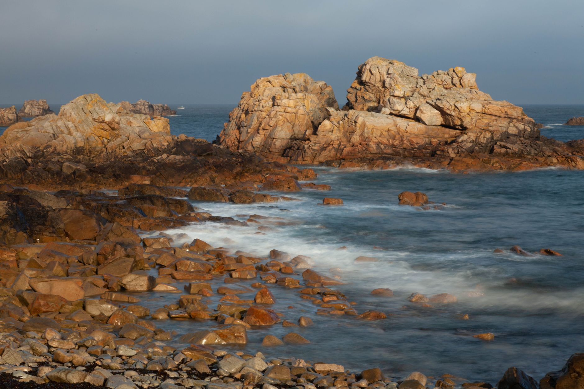 Côtes du Morbihan au crépuscule