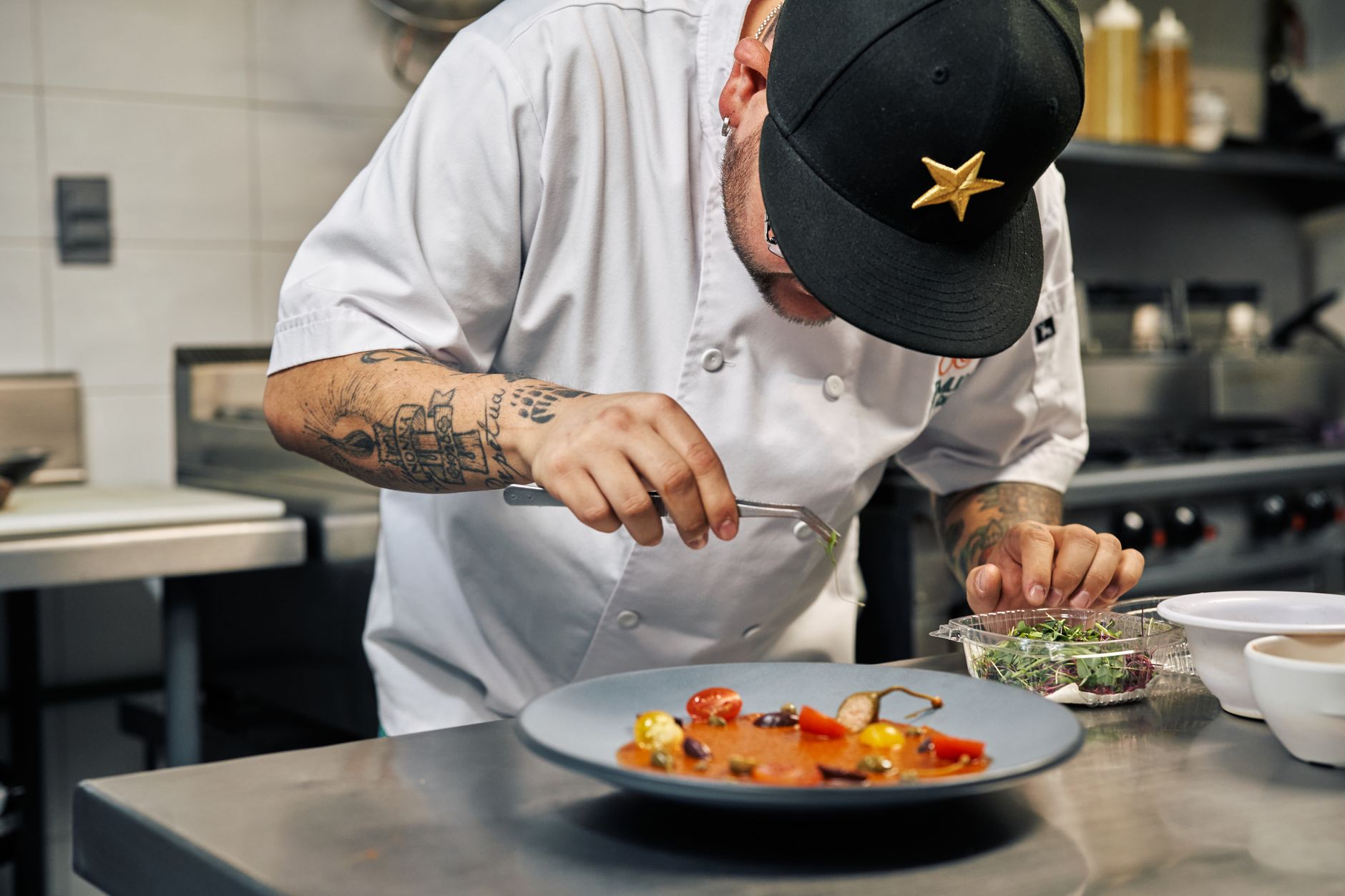 Dressage en cuisine ouverte